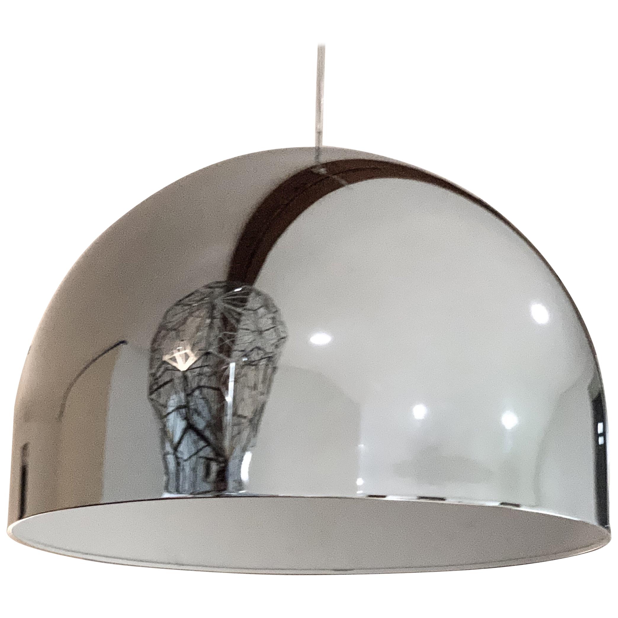 Tom Dixon Chrome Bell Pendant Light Minimal Space Age UK Contemporary Fixture