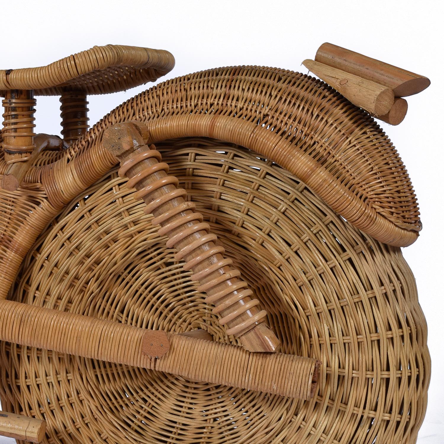 Tom Dixon para Habitat Escultura de motocicleta Harley Davidson de mimbre, ratán y bambú en venta 5