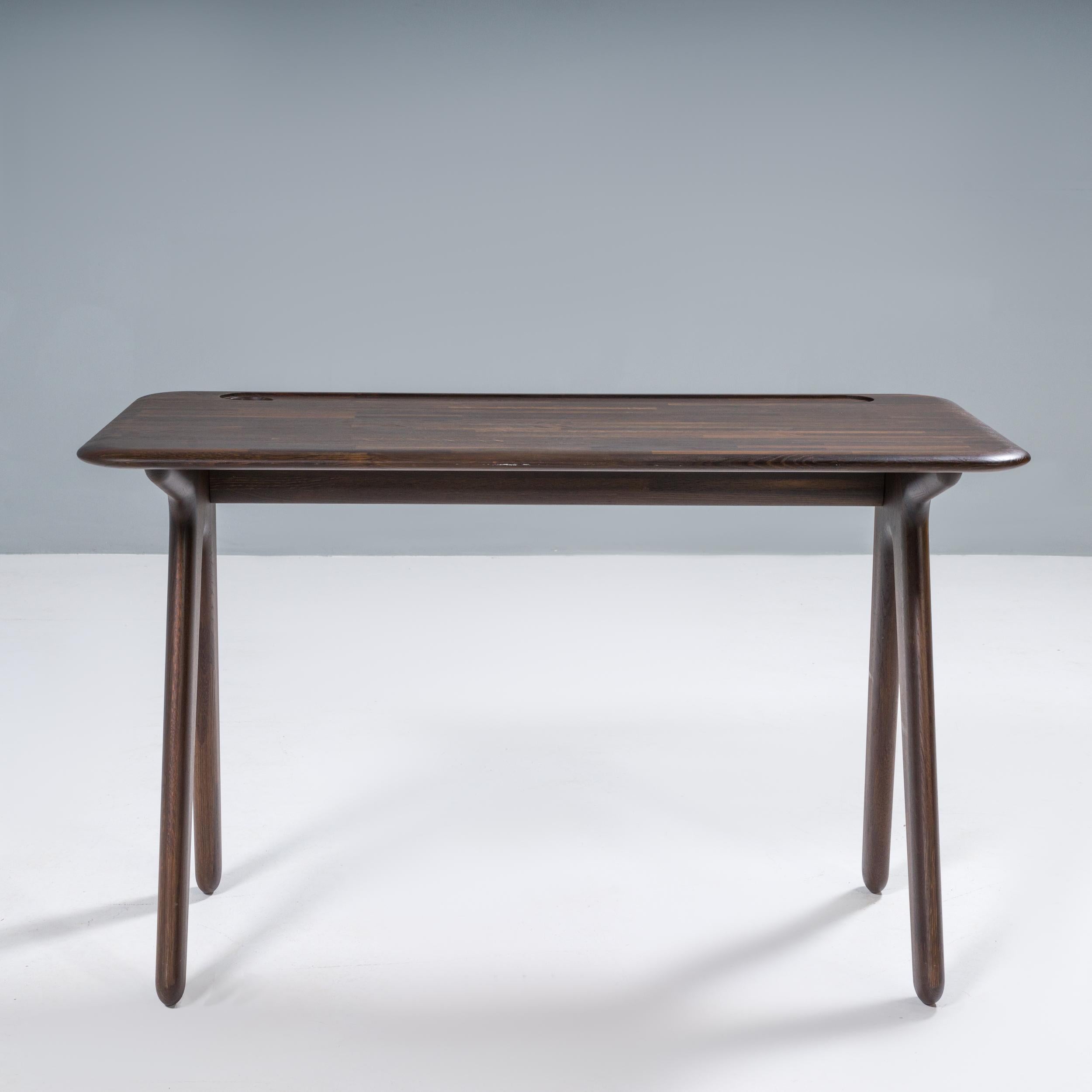 Modern Tom Dixon Fumed Oak Slab Individual Desk