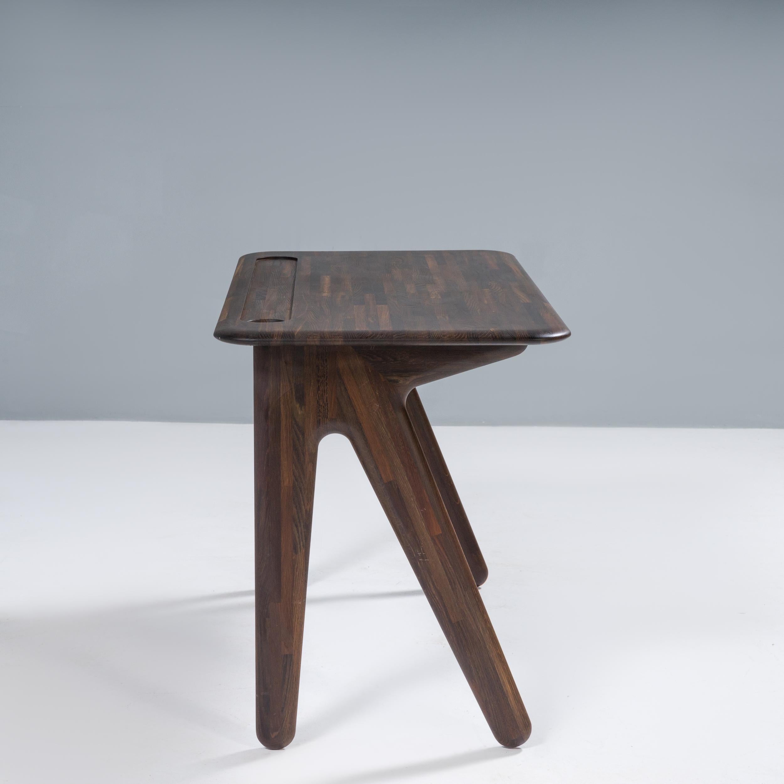 Lithuanian Tom Dixon Fumed Oak Slab Individual Desk