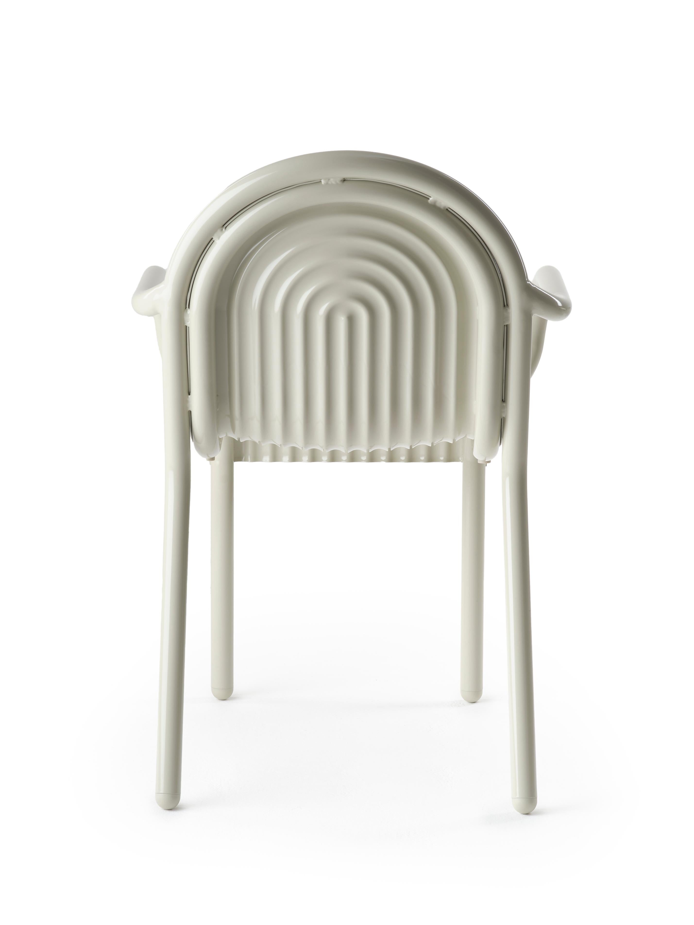Tom Dixon 'Groove' Aluminum Outdoor Armchair in Moss Green For Sale 5