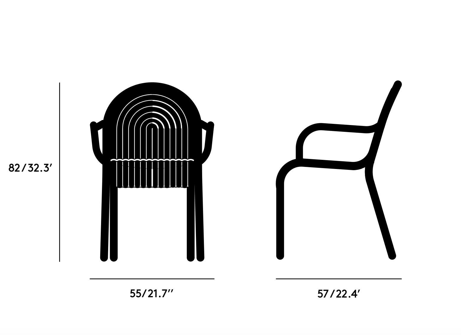 Tom Dixon 'Groove' Aluminum Outdoor Armchair in Putty For Sale 11