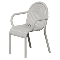 Tom Dixon 'Groove' Aluminum Outdoor Armchair in Putty