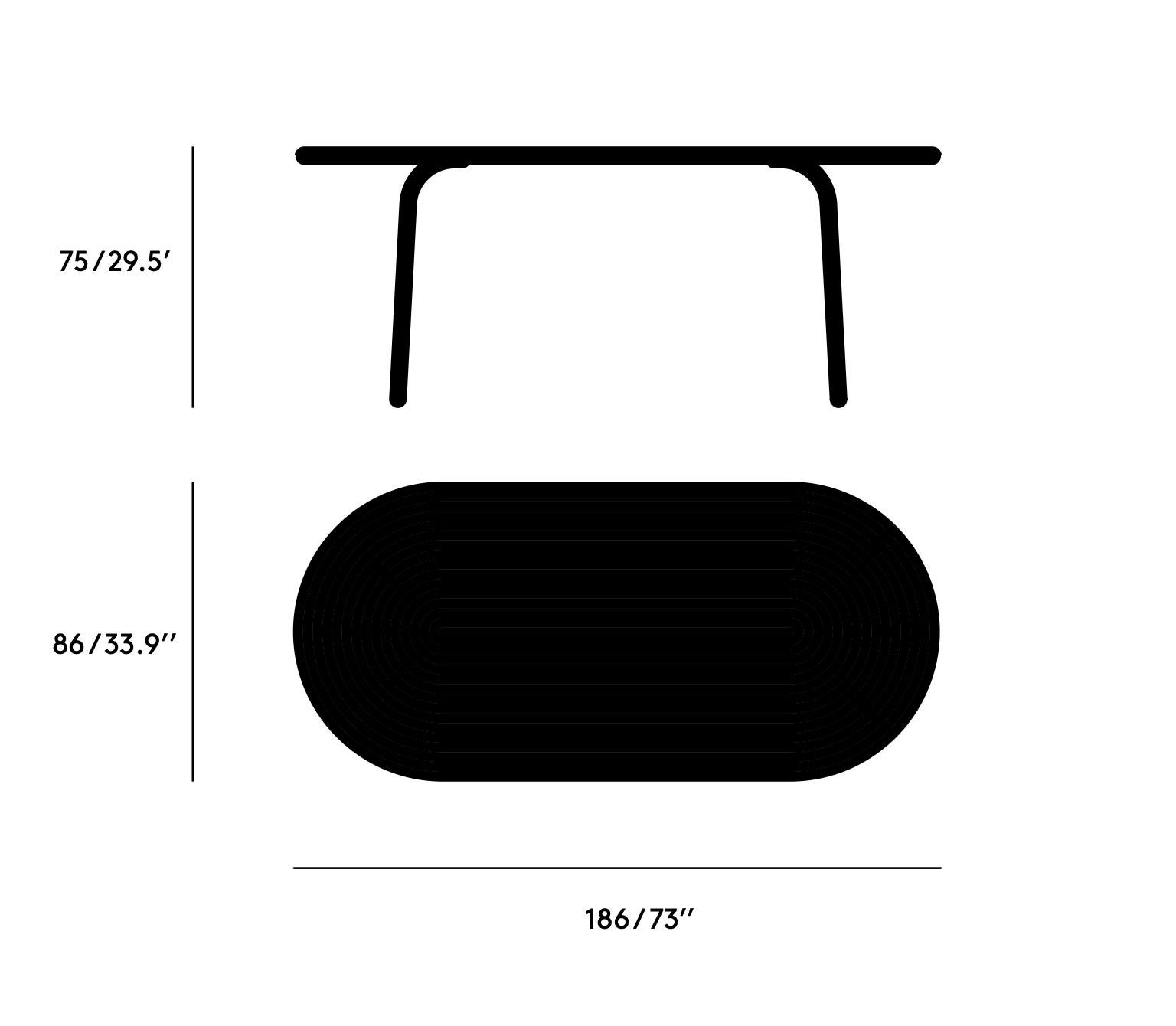 Tom Dixon 'Groove' Aluminum Outdoor Dining Table in Putty For Sale 10