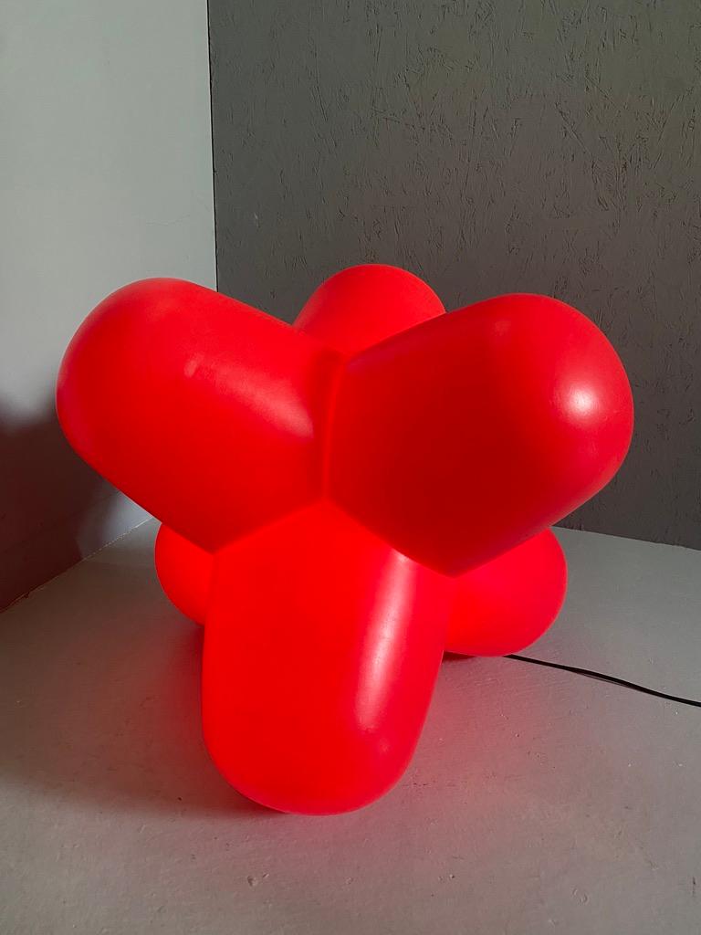 Tom Dixon iconic floorlamp 'Jack' in red at 1stDibs