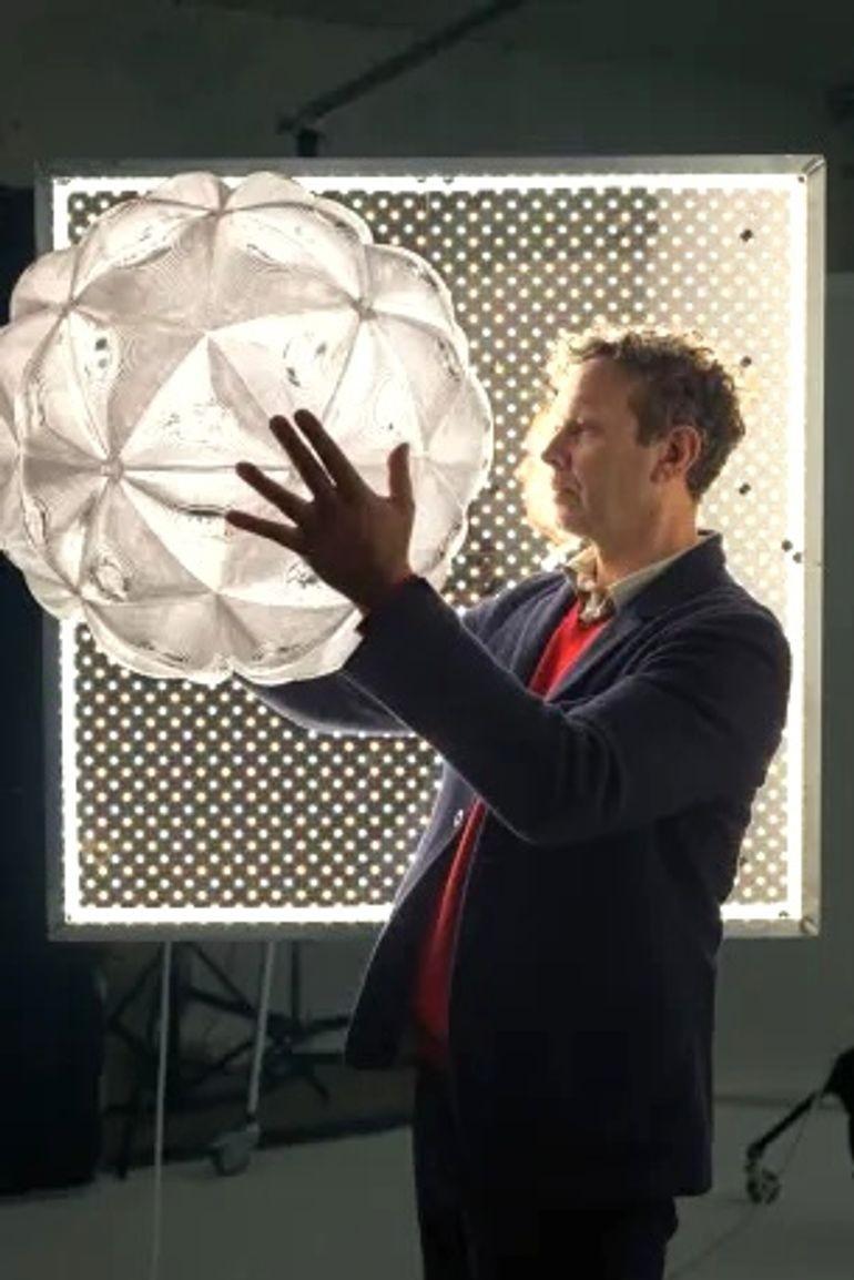 Tom Dixon Lens Pendant Fixture Spherical Ceiling Light Clear Globe Chandelier in vendita 3