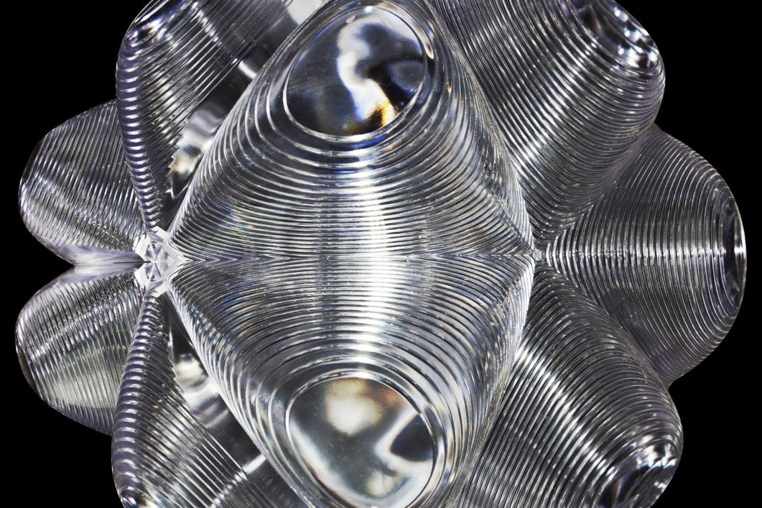 Unknown Tom Dixon Lens Pendant Fixture, Spherical Ceiling Light, Globe Chandelier, 2019