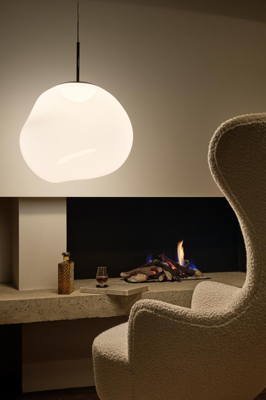 Britannico Ciondolo in policarbonato Tom Dixon 'Melt' con finitura opale in vendita