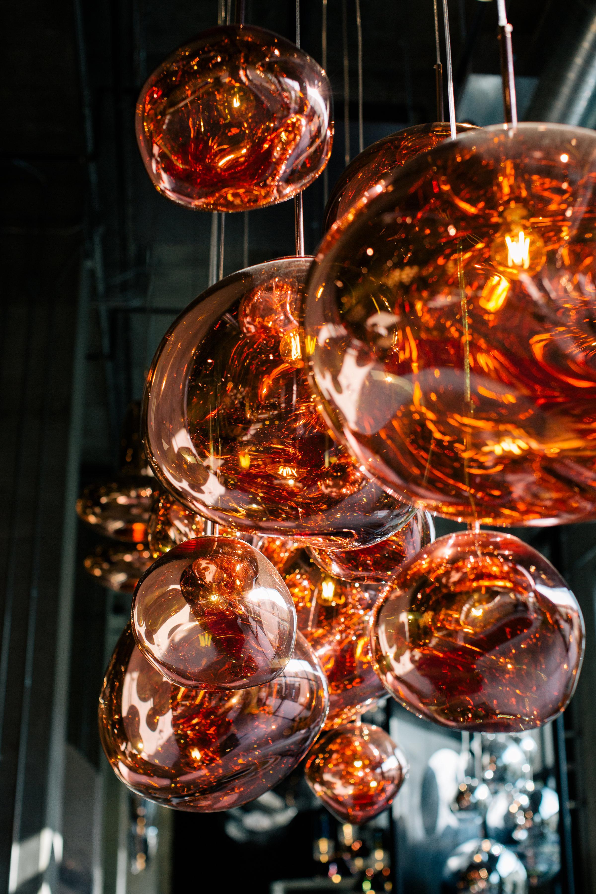 Metallo Tom Dixon 'Melt' Polished Copper Polycarbonate Pendant in vendita