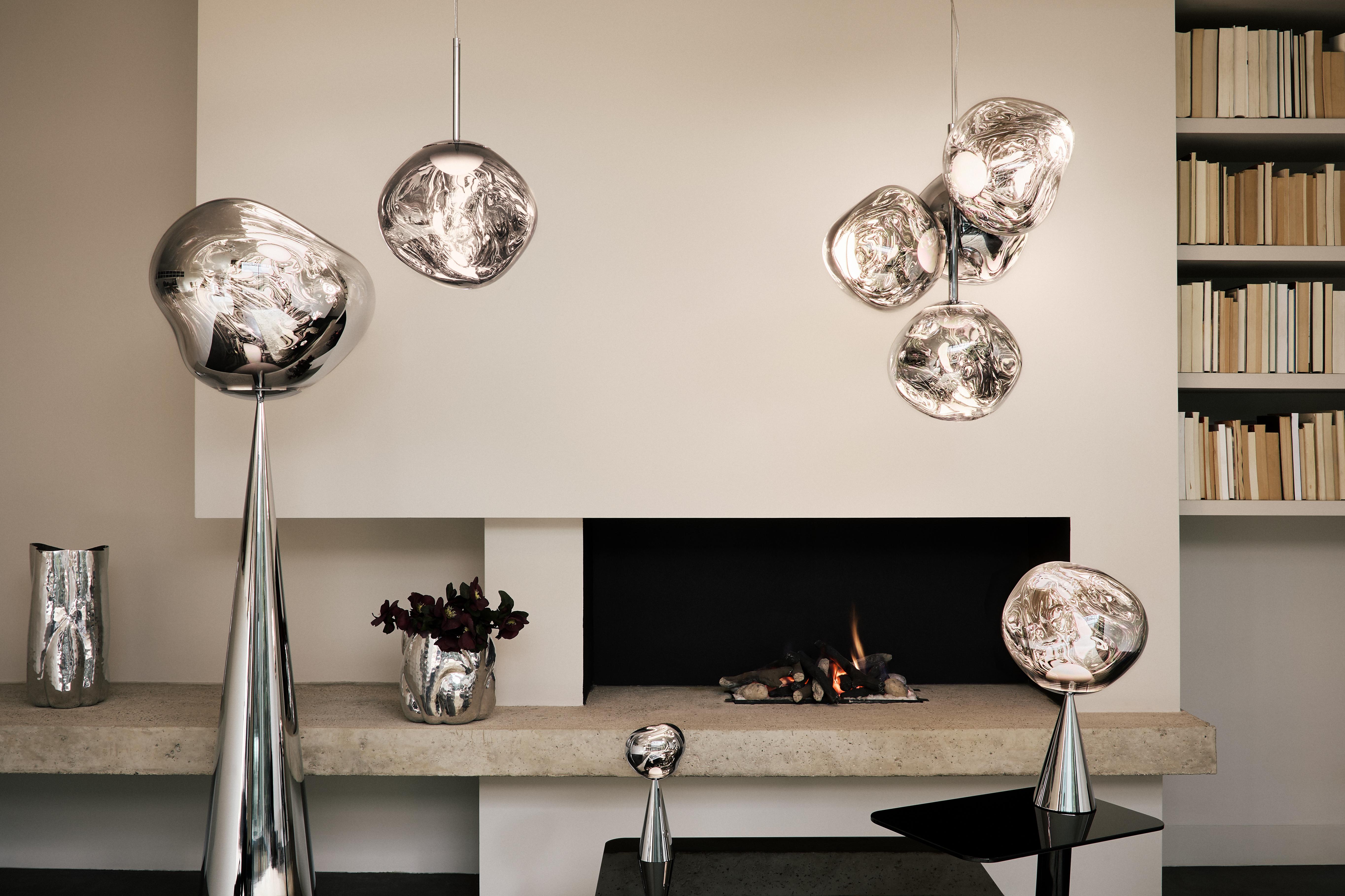 Tom Dixon 'Melt' Polycarbonate Pendant in Gold in vendita 9