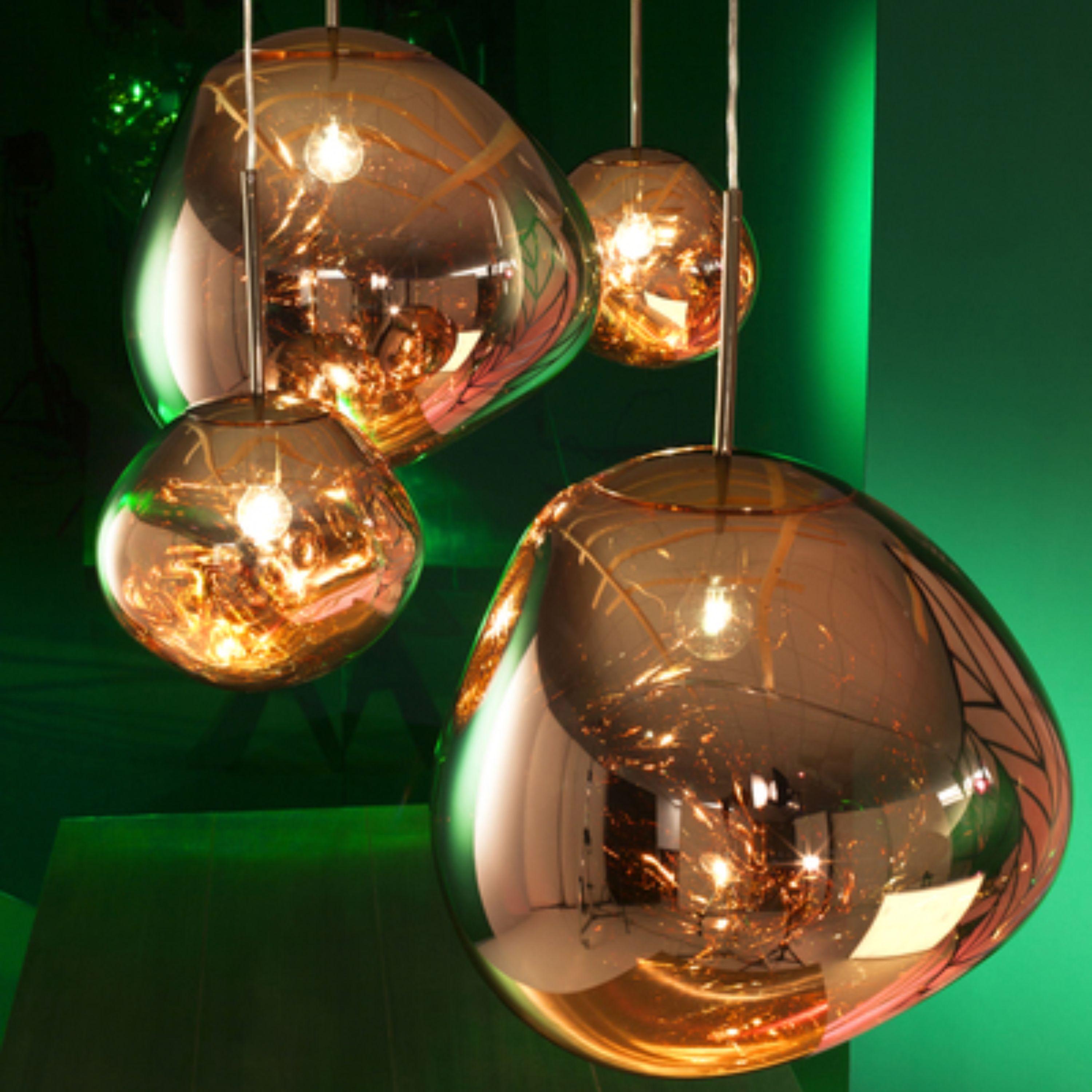 Britannico Tom Dixon 'Melt' Polycarbonate Pendant in Gold in vendita