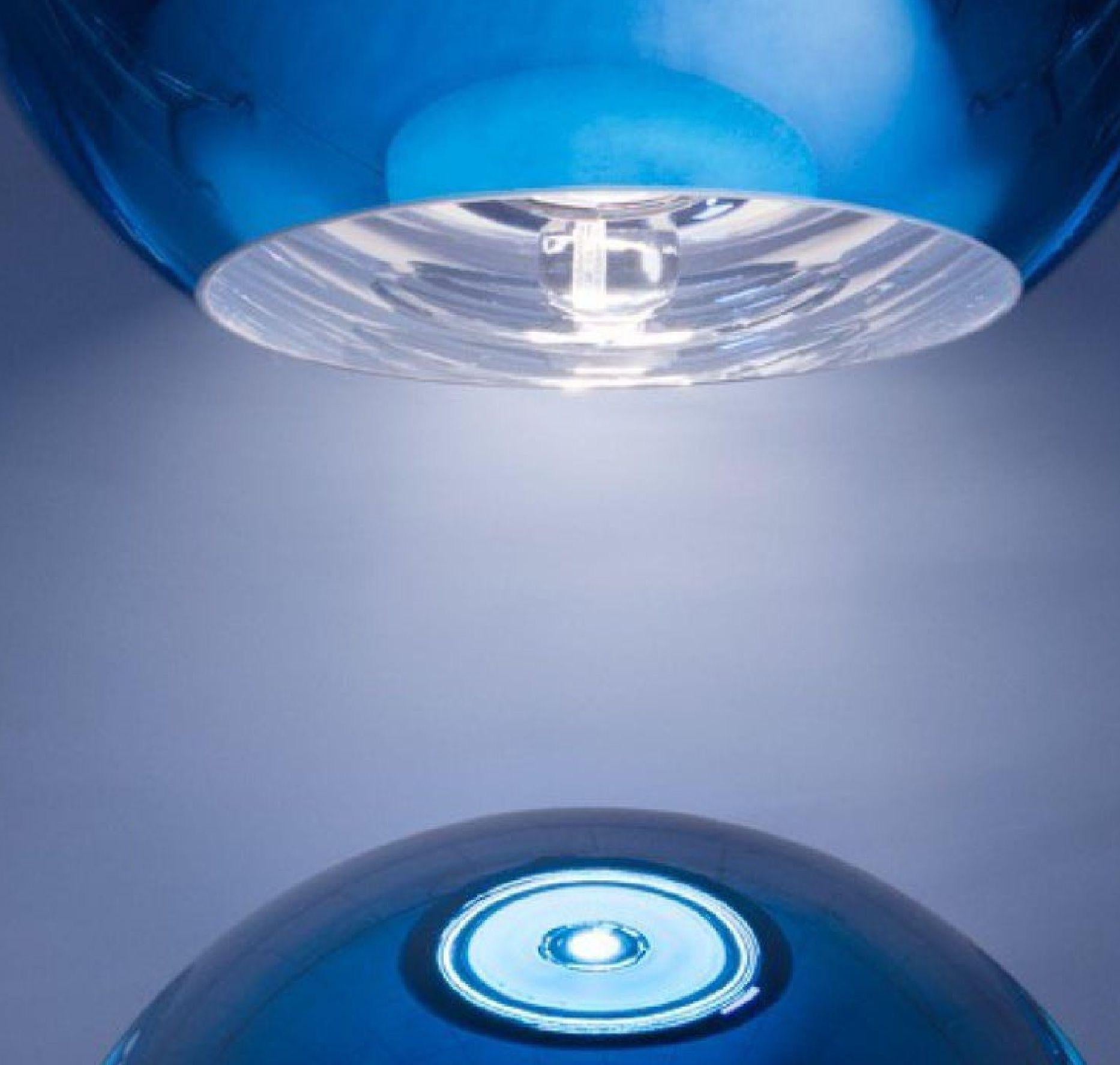 Organique Lampe à suspension minimale en cuivre bleu Tom Dixon, petite, édition limitée en vente