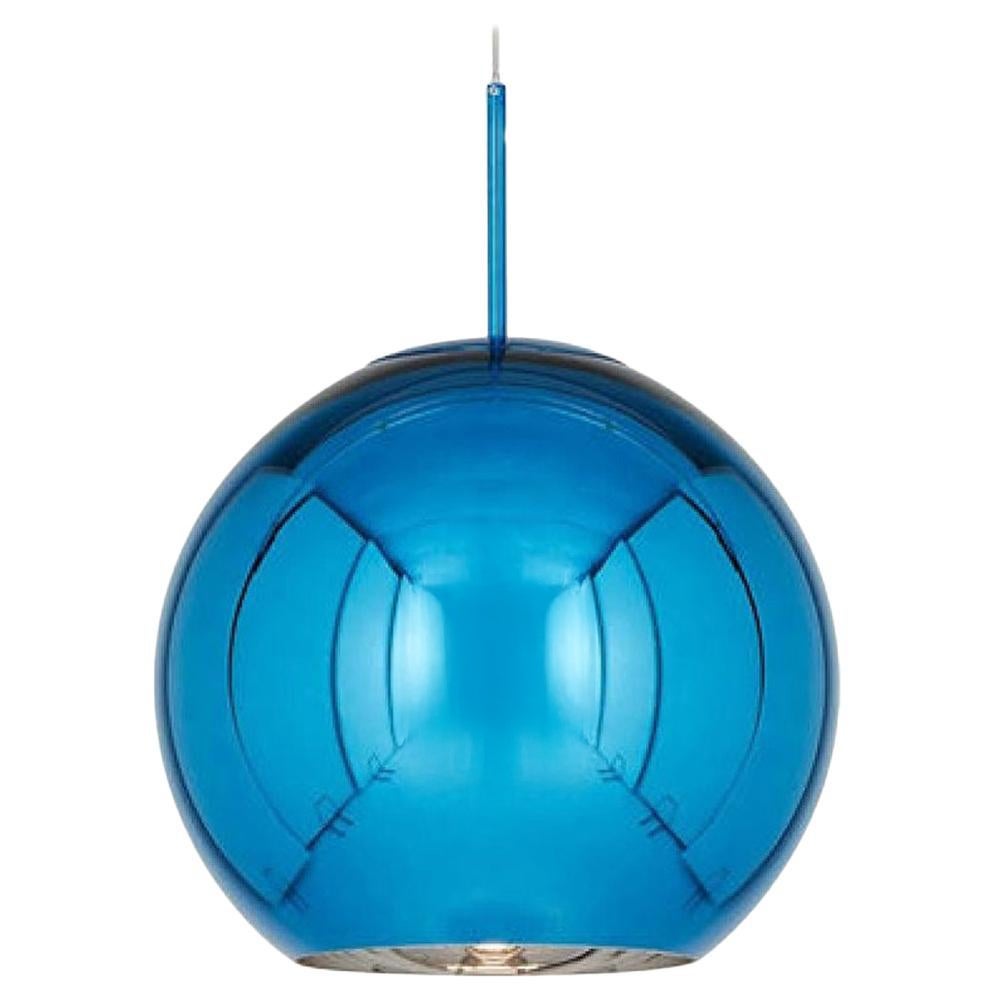 Tom Dixon Minimal Blue Copper Pendant Light, Small, Limited Edition, Jeff Koons For Sale