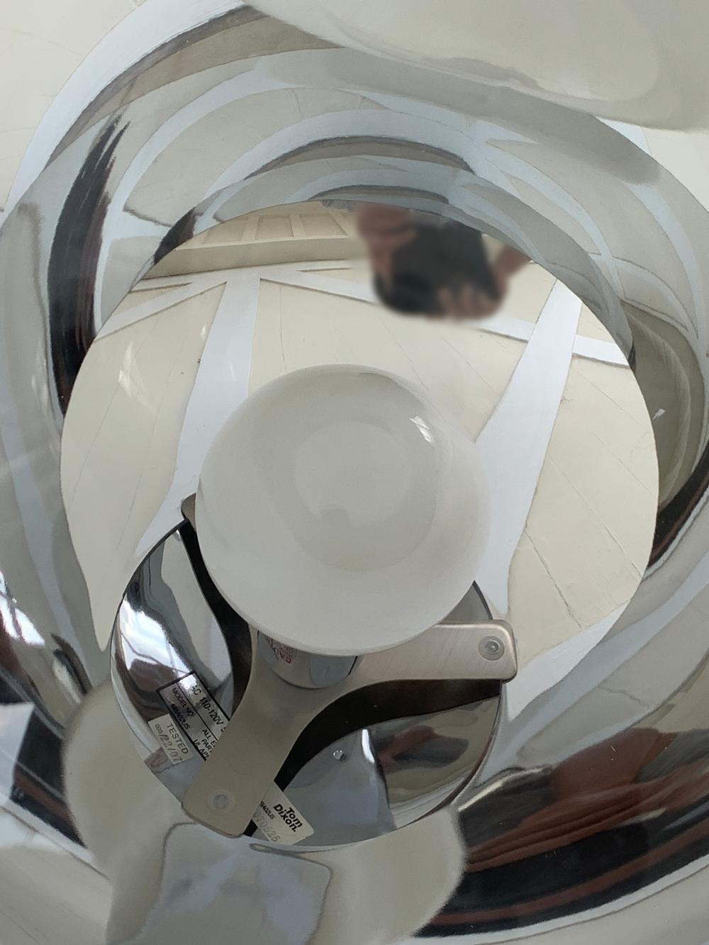 English Tom Dixon Mirror Ball Floor Lamp Large
