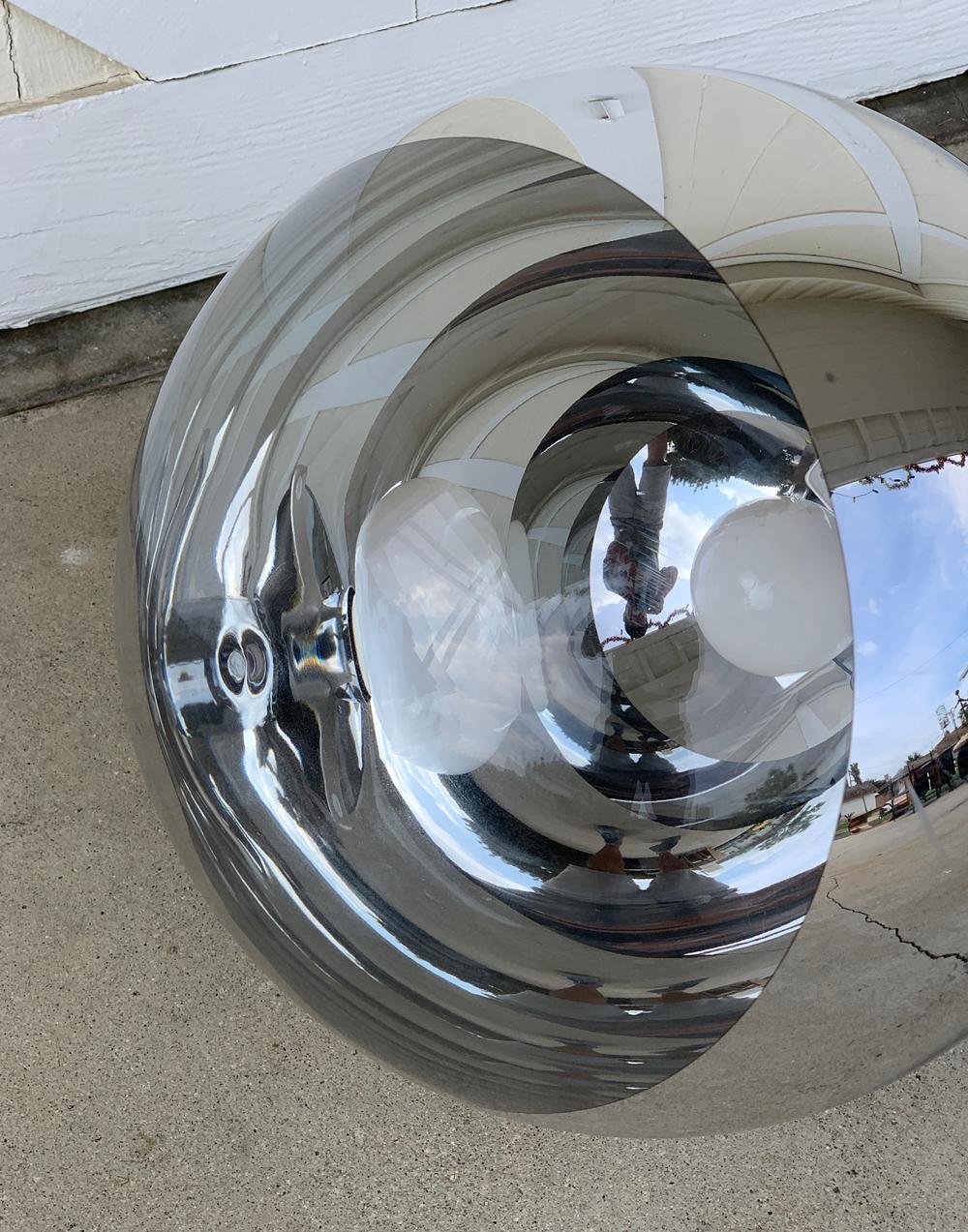 Metal Tom Dixon Mirror Ball Floor Lamp Large