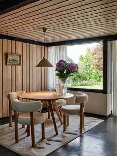 Tom Dixon Natural Oak 'Slab' 48-inch Round Dining Table