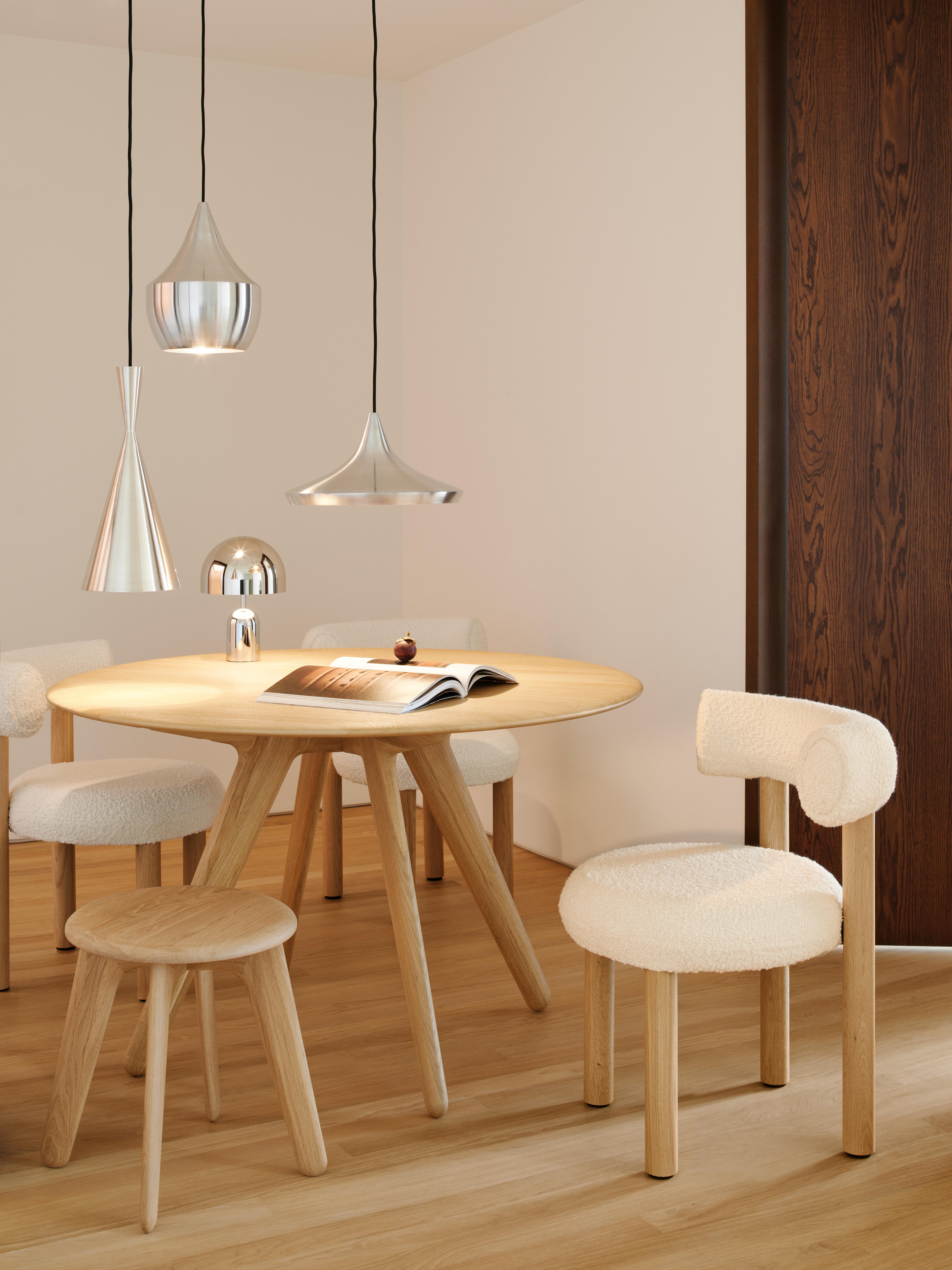 Mid-Century Modern Table de salle à manger ronde 48