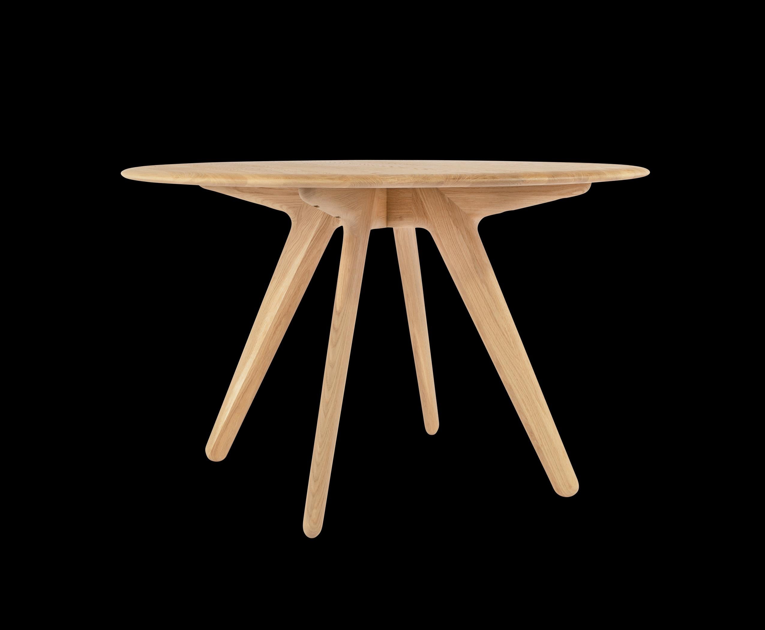 Brossé Table de salle à manger ronde 48