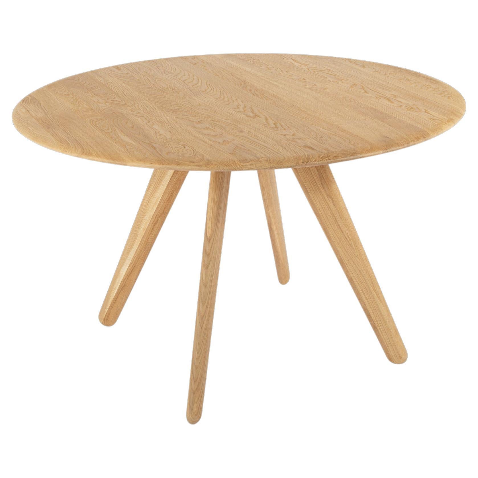 Tavolo da pranzo rotondo da 48 pollici Tom Dixon Natural Oak 'Slab'