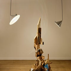 Tom Dixon 'Pose' 10-Zoll polierter, konischer, verstellbarer Stahlanhänger in Silber