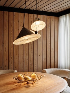 Tom Dixon 'Pose' Kelp Green High-Gloss Conical Adjustable Steel Pendant