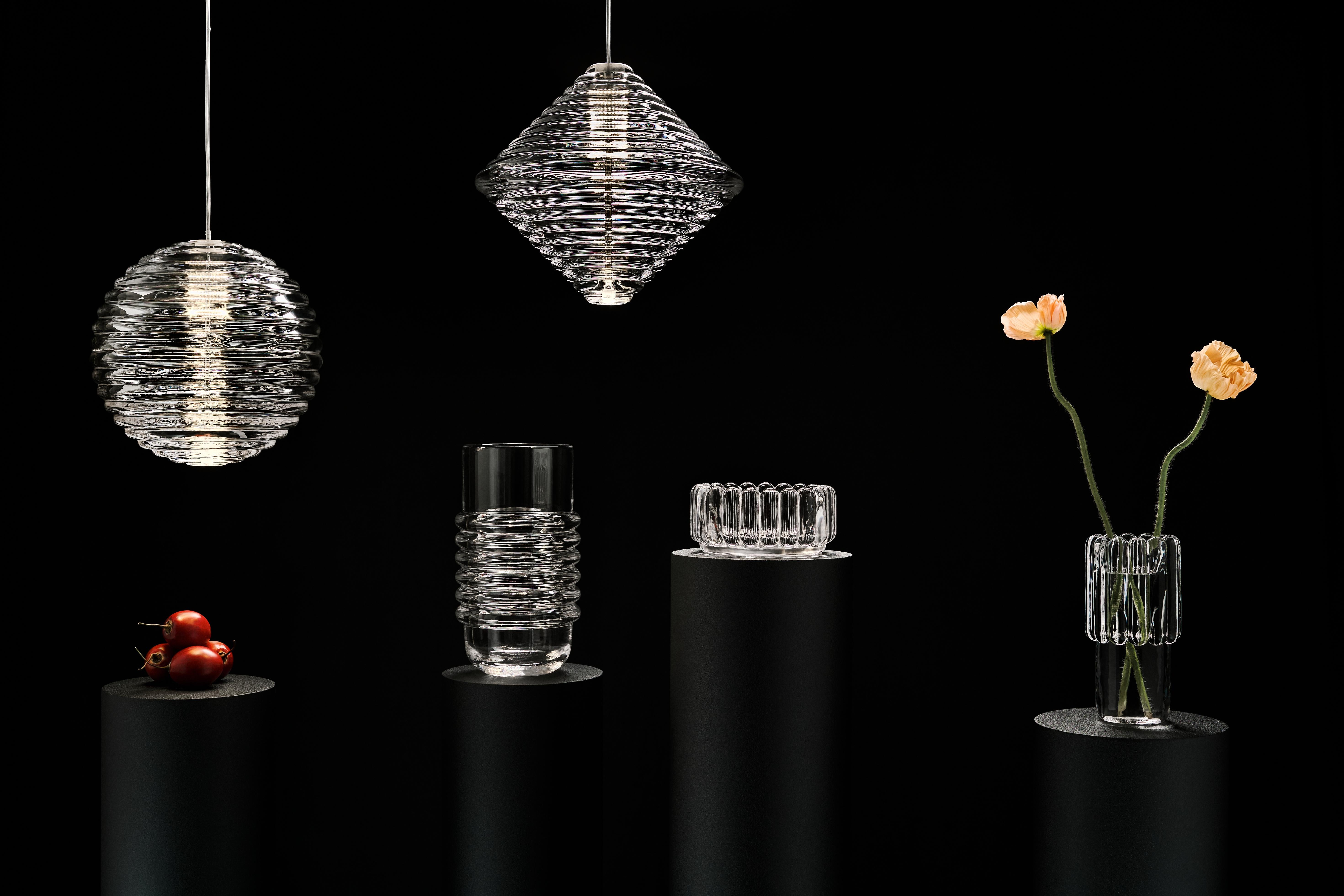 Pendentif sphère en verre 'Press' de Tom Dixon en vente 1