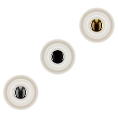 Tom Dixon 'Press Surface' Small Frosted Round Glass Indoor/Outdoor Wall Light