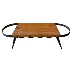 Tom Dixon Prototype Cherry Wood and Steel Coffee Table