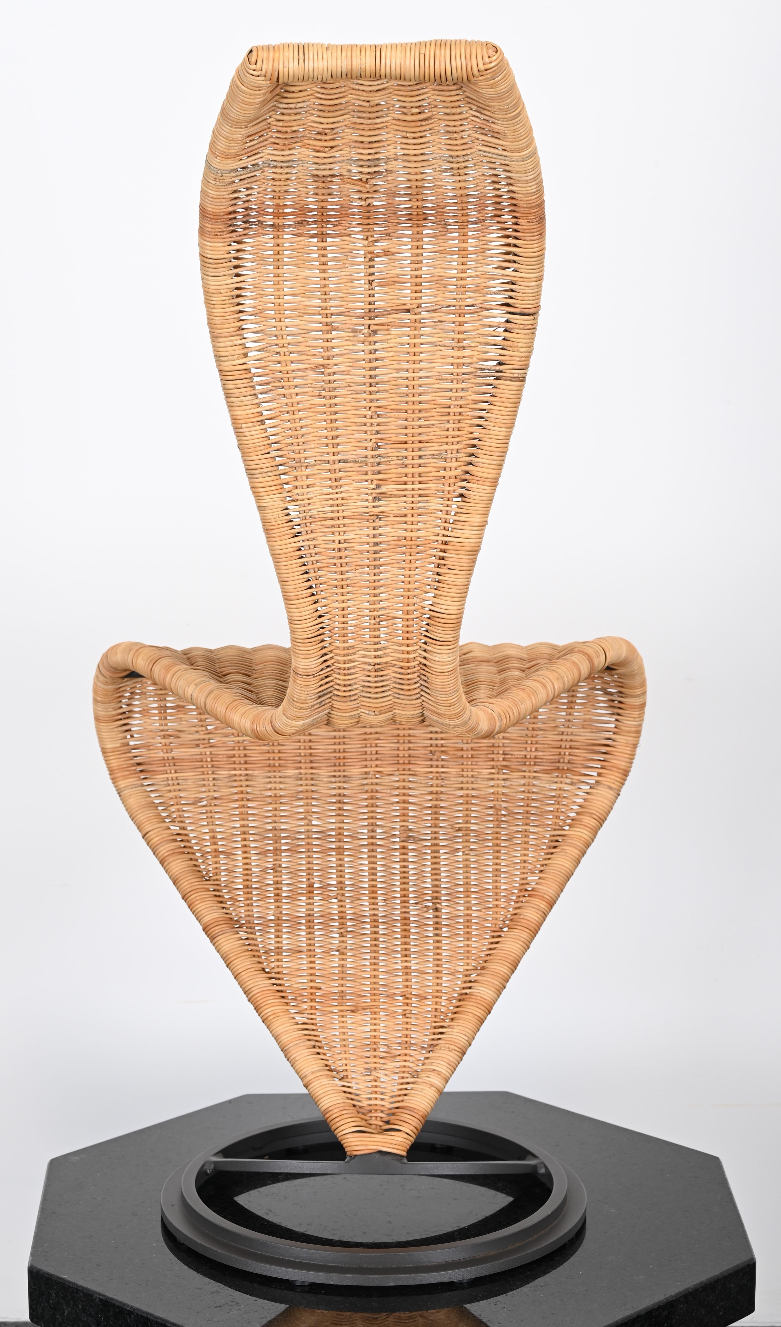 Tom Dixon S-Chair with Marsh Wicker for Cappellini, 20th Century 2