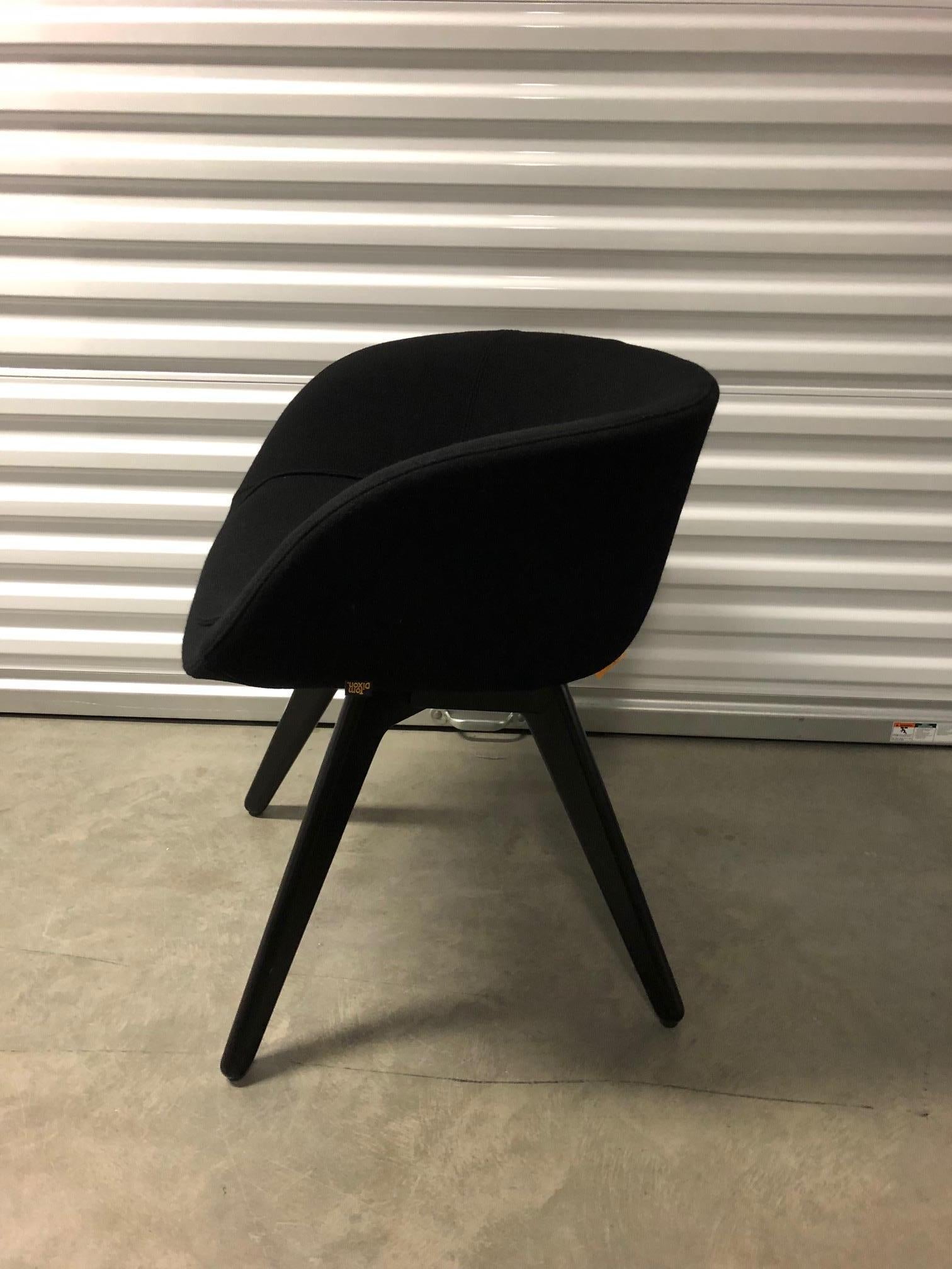 black scoop chairs