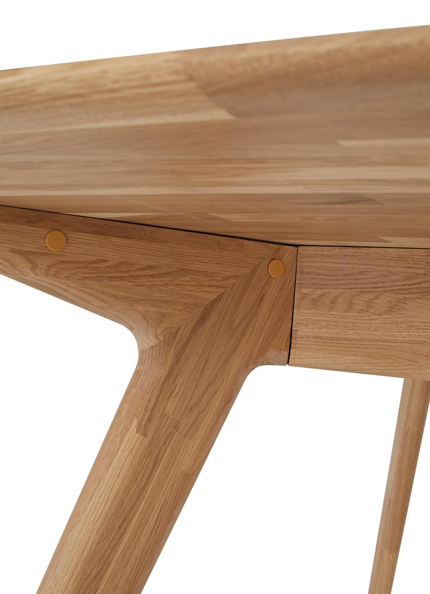 Scrivania in legno massiccio Tom Dixon 'Slab' in Oak Oak tinto nero in vendita 4