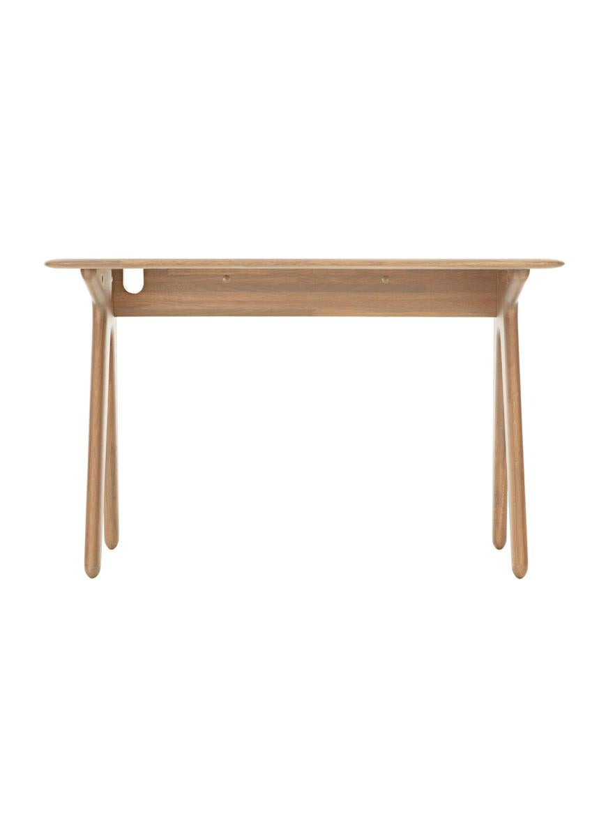 British Tom Dixon 'Slab' Solid Wood Desk in Natural Oak For Sale