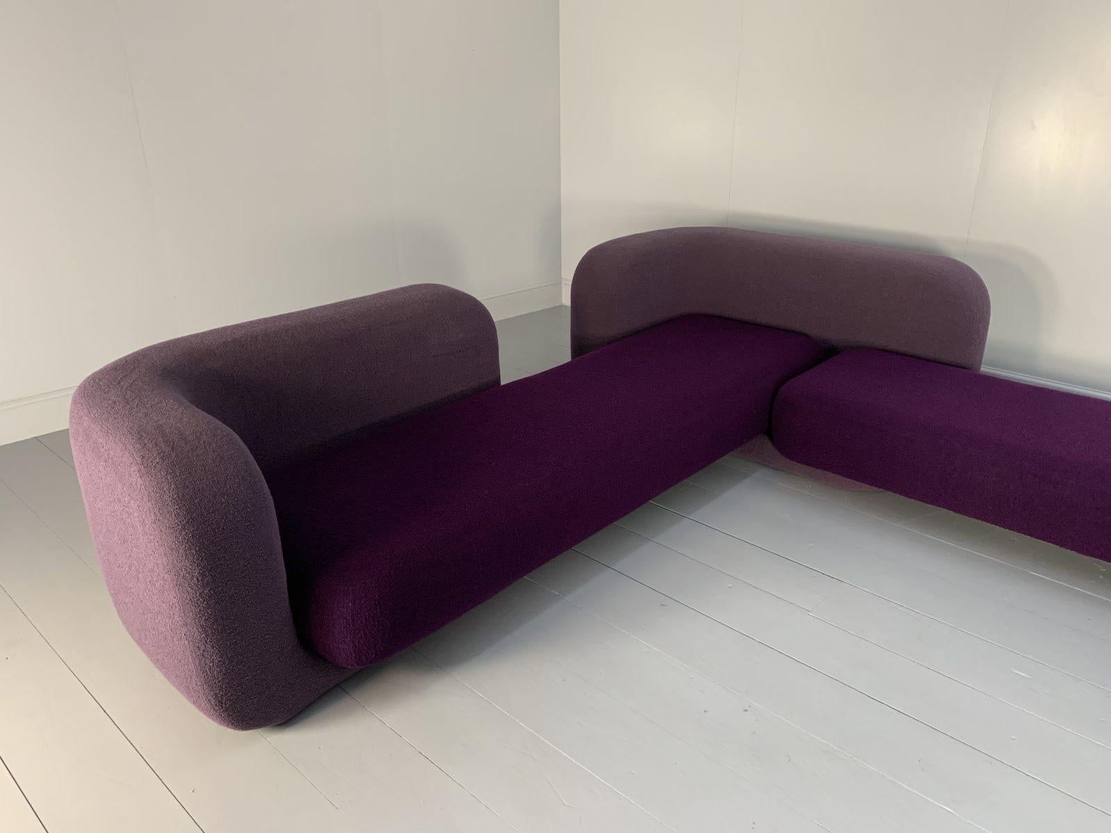 Tom Dixon “Soft” Sofa, 10-Seat Sofa, Made by George Smith, in Bouclé Wool 2