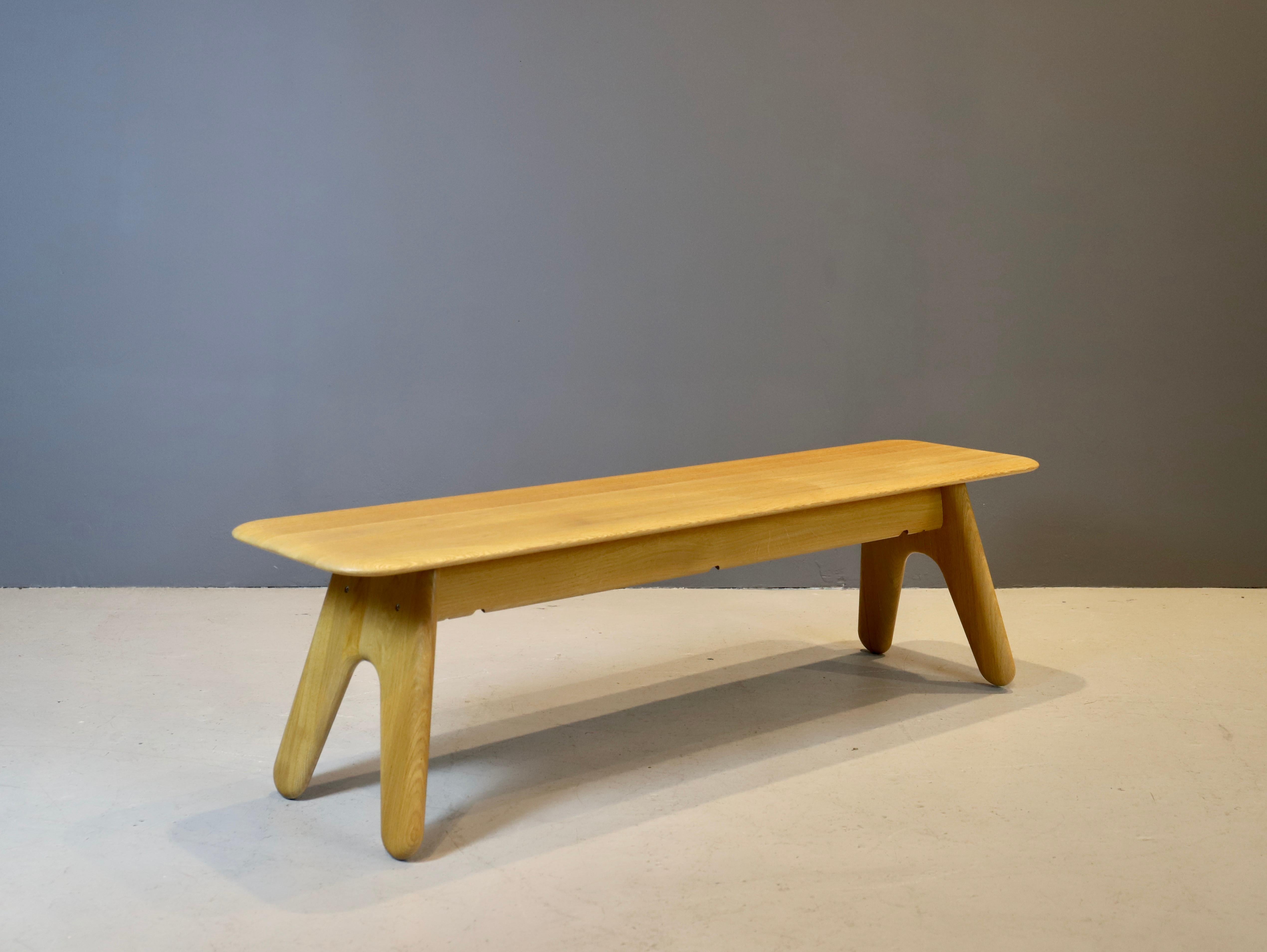 Contemporary Tom Dixon, Solid Oak Slab Bench For Sale