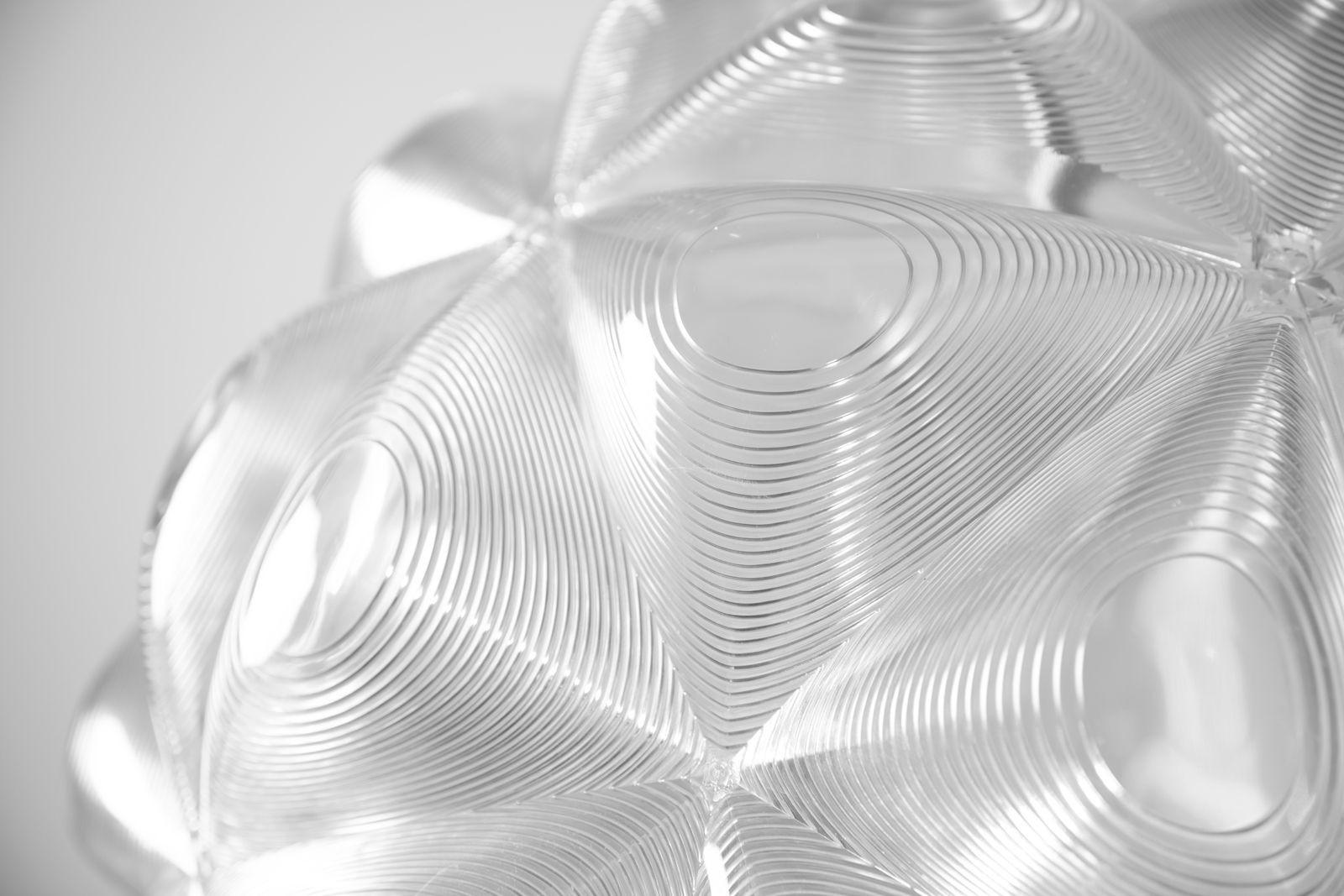 Contemporary Tom Dixon Spherical Lens Psychedelic Polycarbonate Pendant Chandelier For Sale