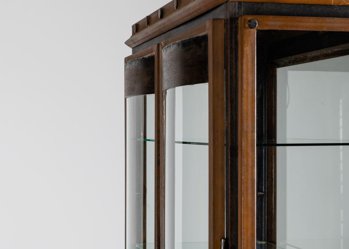 Tom Dixon, Vertical Vitrine Cabinet in Bronze, Glass & Steel, UK, Circa 1995 For Sale 2