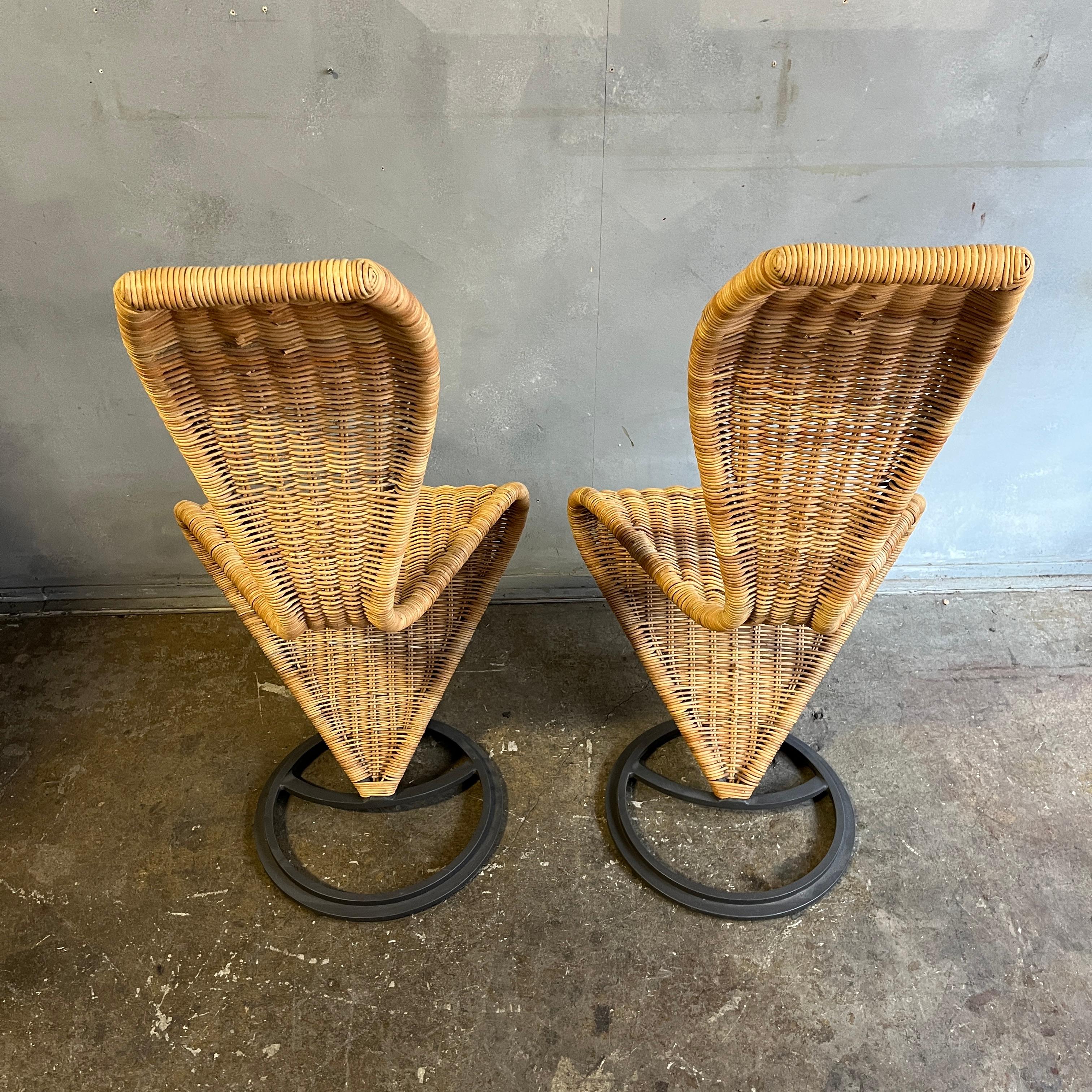 Tom Dixon Wicker S-Chair, 'Pair' For Sale 2