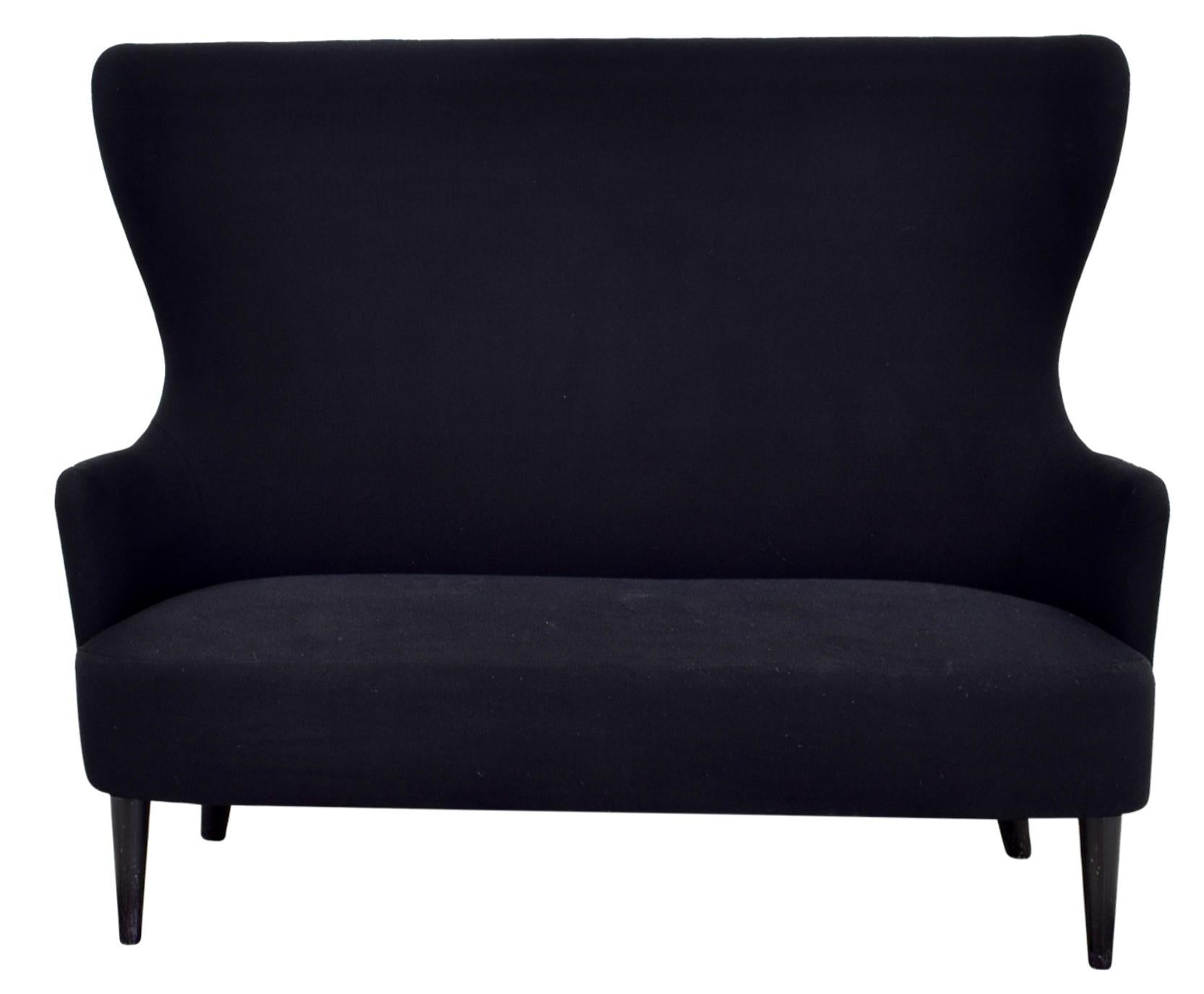 Tom Dixon Wingback Black Leg Hallingdal 65 Sofa, Two-Seat Loveseat, George Smith (Moderne)