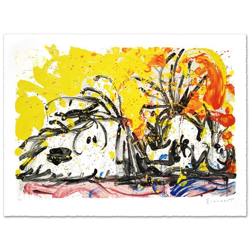 Tom Everhart Figurative Print - "Blow Dry" Limited Edition Hand Pulled Original Lithograph