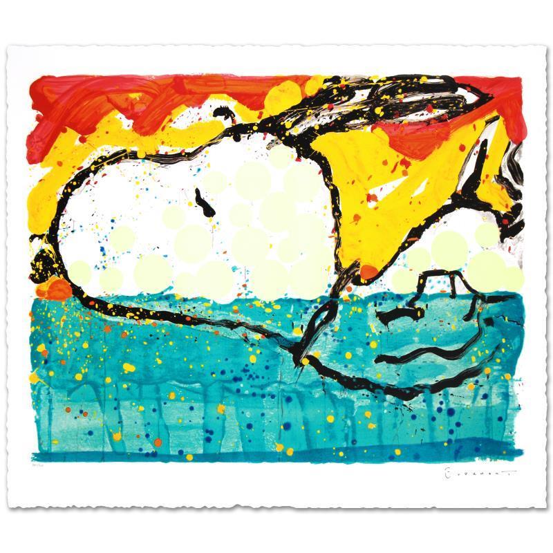 Tom Everhart Figurative Print - "Bora Bora Boogie Oogie" Limited Edition Hand Pulled Original Lithograph