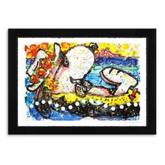 "Chillin" Signed Limited Edition Original Lithograph, Framed