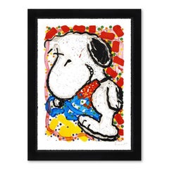 Lithographie originale signée Hip Hop Hound, édition limitée, encadrée