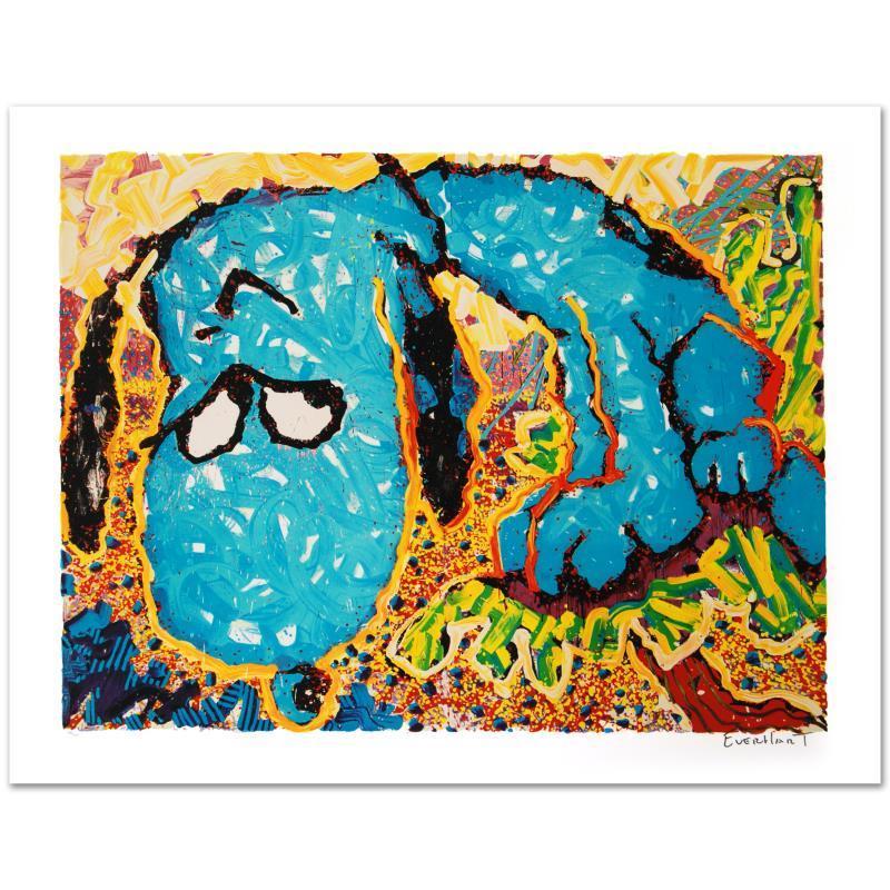 Tom Everhart Print - "Hollywood Hound Dog" Limited Edition Hand Pulled Original Lithograph