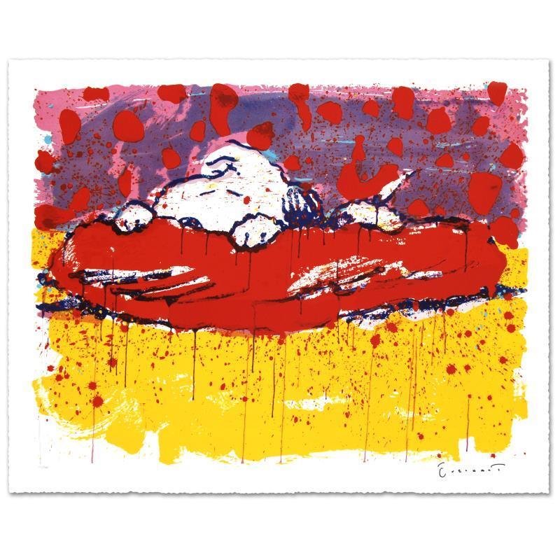 Tom Everhart Figurative Print - "Pig Out" Limited Edition Hand Pulled Original Lithograph