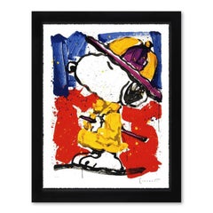 "Gatto di Prada" Litografia originale firmata in edizione limitata, incorniciata