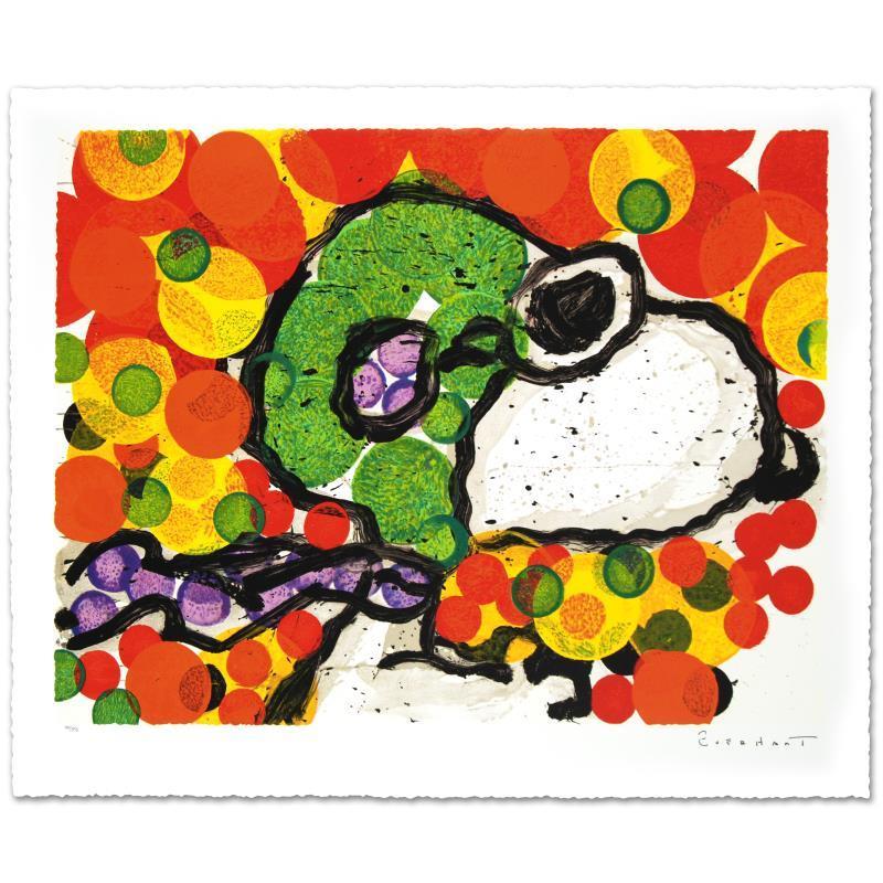 Tom Everhart Figurative Print - "Synchronize My Boogie-Afternoon" Limited Edition Hand Pulled Original Lithograp