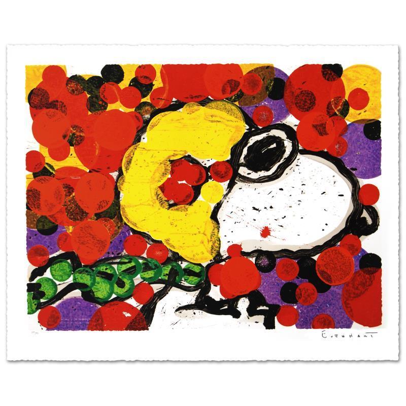 Figurative Print Tom Everhart - Lithographie originale tirée à la main «Synchronize My Boogie-Morning », édition limitée