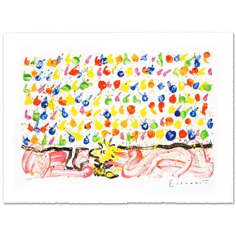 Tom Everhart Figurative Print - "Tweet Tweet" Limited Edition Hand Pulled Original Lithograph