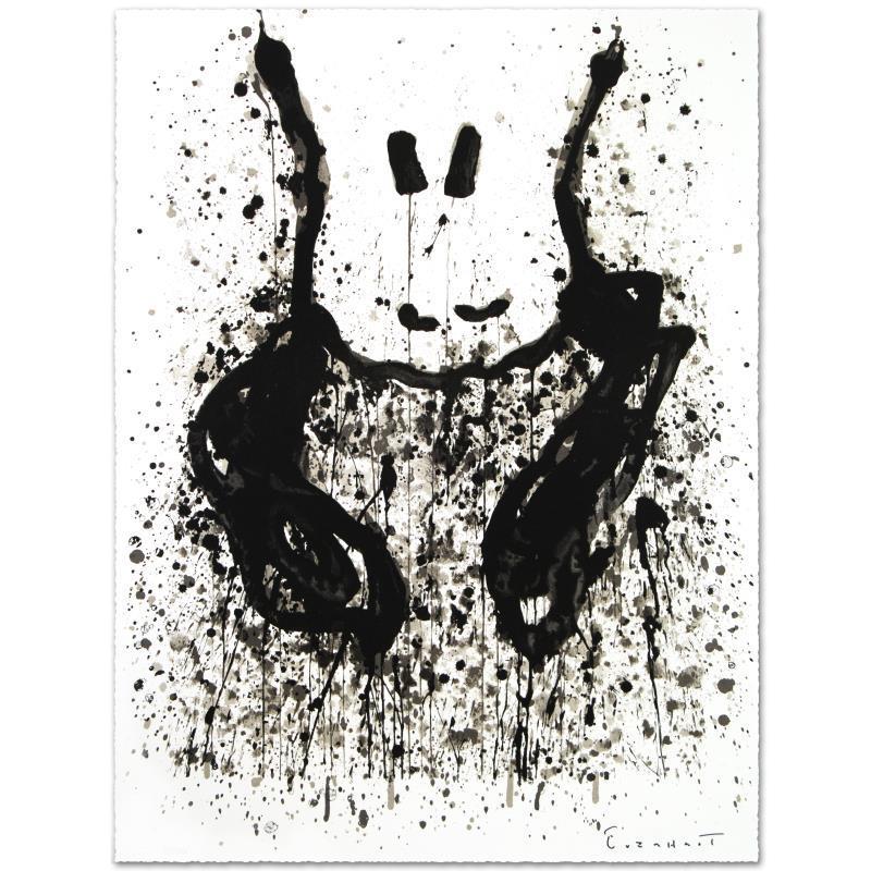 Tom Everhart Figurative Print - "Watchdog 6 O'Clock" Limited Edition Hand Pulled Original Lithograph