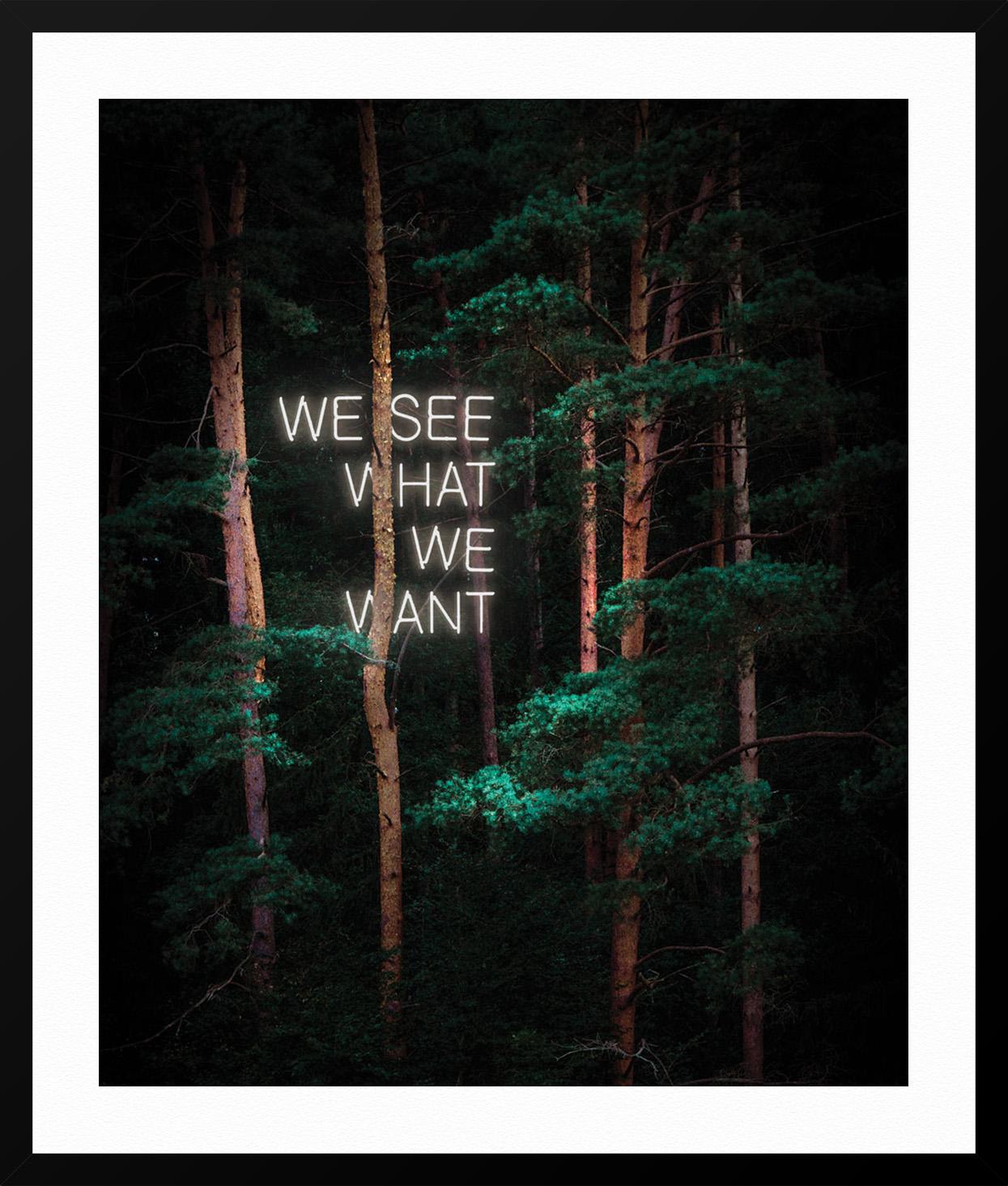 We See What We Want - Black Landscape Photograph by Tom Fabia